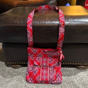 Vera Bradley Cross Body Bag in Frankly Scarlet
